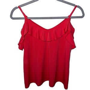 Banana Republic Pink Ruffle Blouse C44